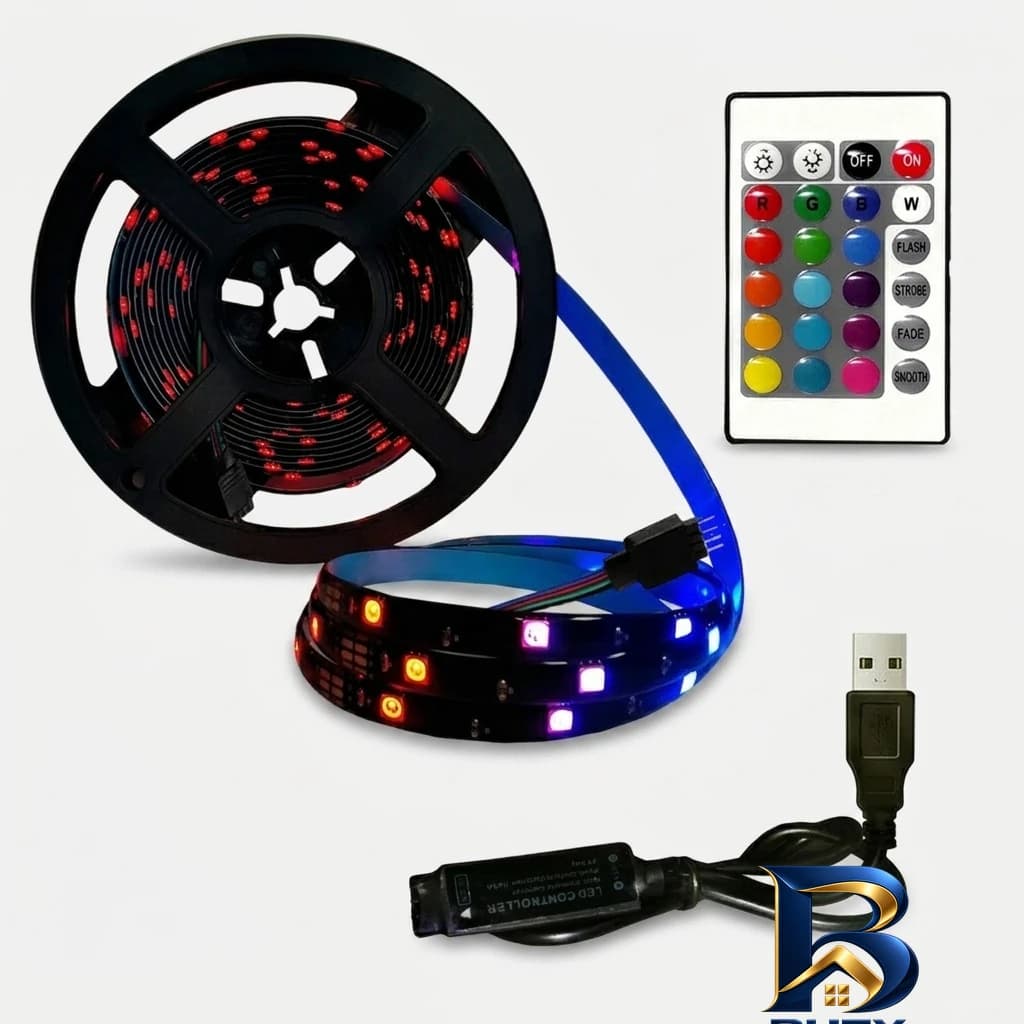 ریسه ال ای دی لومینوس مدل USB GAMING طرح طول 5 متر
