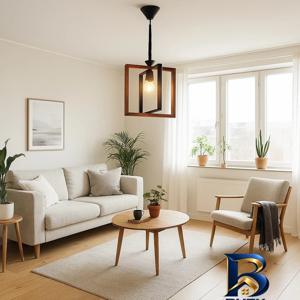 چراغ آویز تک شعله شاهان مدل WOOD 5
