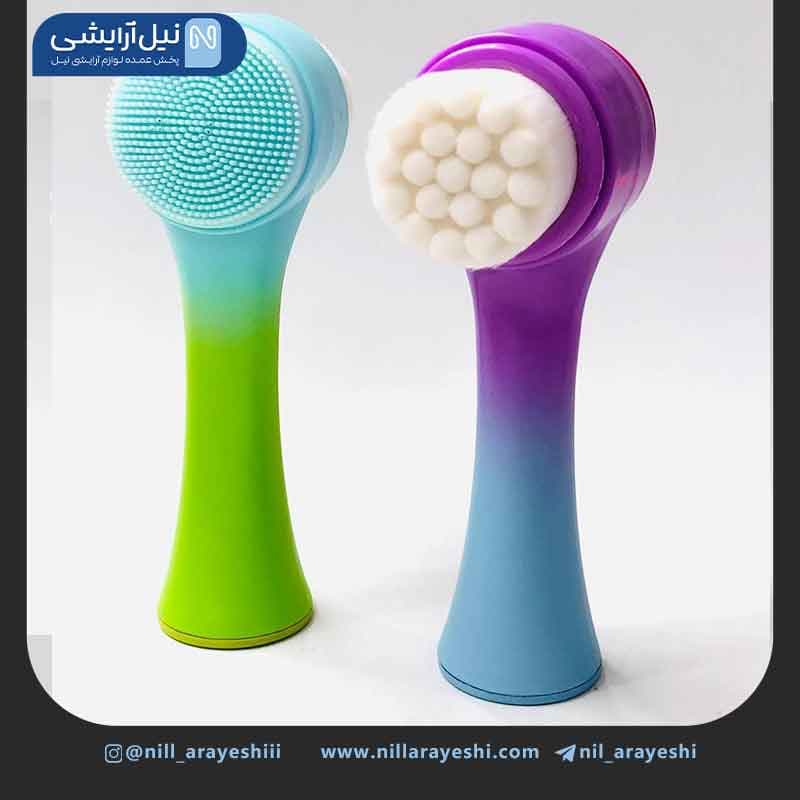 فیس براش چکشی دسته هفت رنگ طلق دار — تصویر ۲
