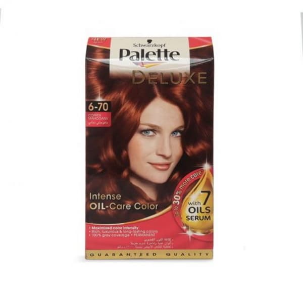 کیت رنگ موی پالت مسی ماهاگونی Palette Deluxe 6-70 — تصویر ۲
