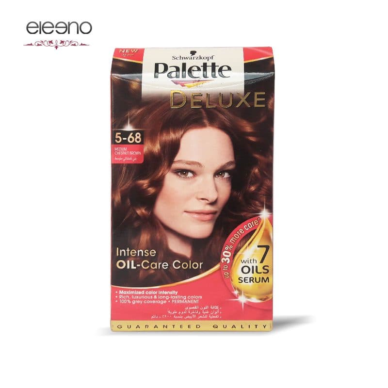 کیت رنگ موی پالت قرمز متوسط فندقی Palette Deluxe 5-68