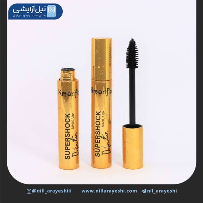 ریمل حجم دهنده سوپر شوک کی ام اوریفلیم کد A0259