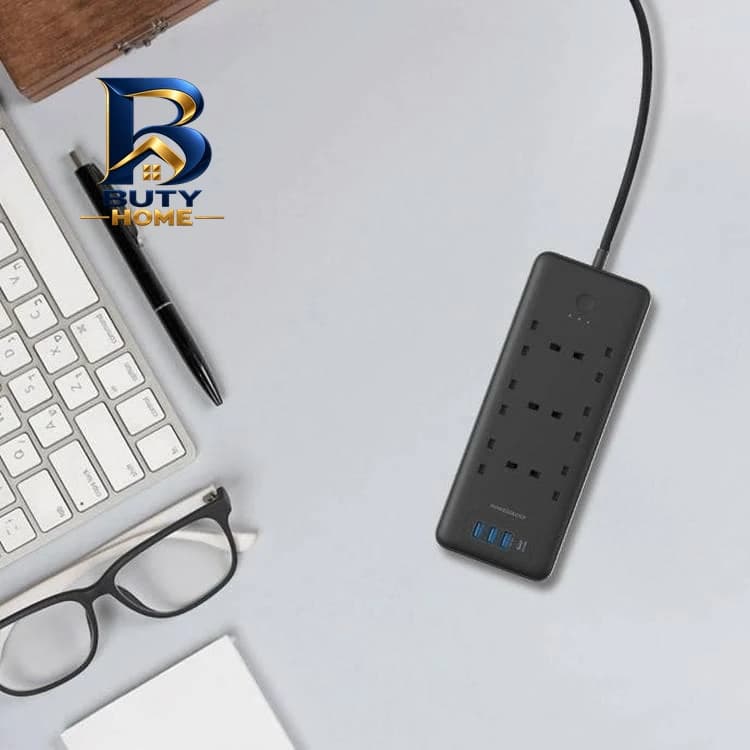 چندراهی برق هوشمند پاورولوجی مدل Multi-Port Smart Power Strip PD 30W — تصویر ۴