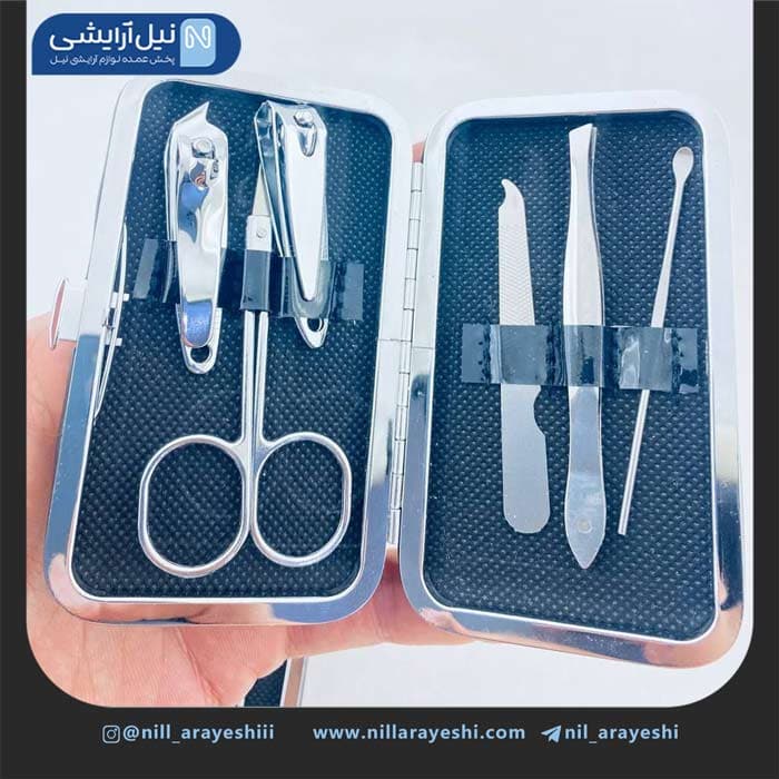 ست مانیکور و پدیکور شش تیکه طرح فلامینگو کد 9 — تصویر ۳