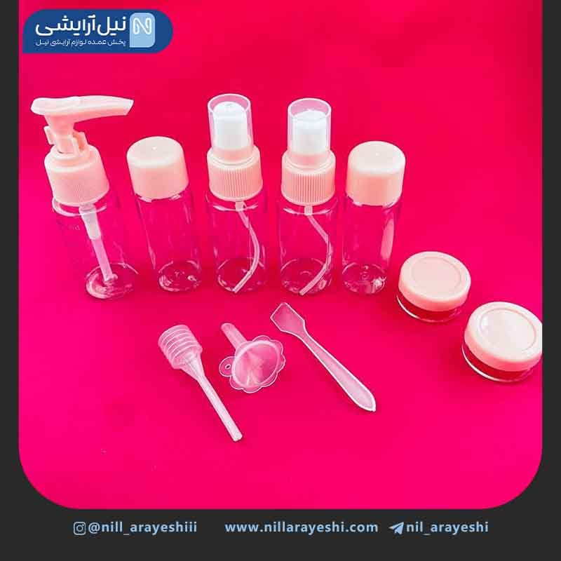 ست مسافرتی ده تیکه کیف طلقی زیپی — تصویر ۲