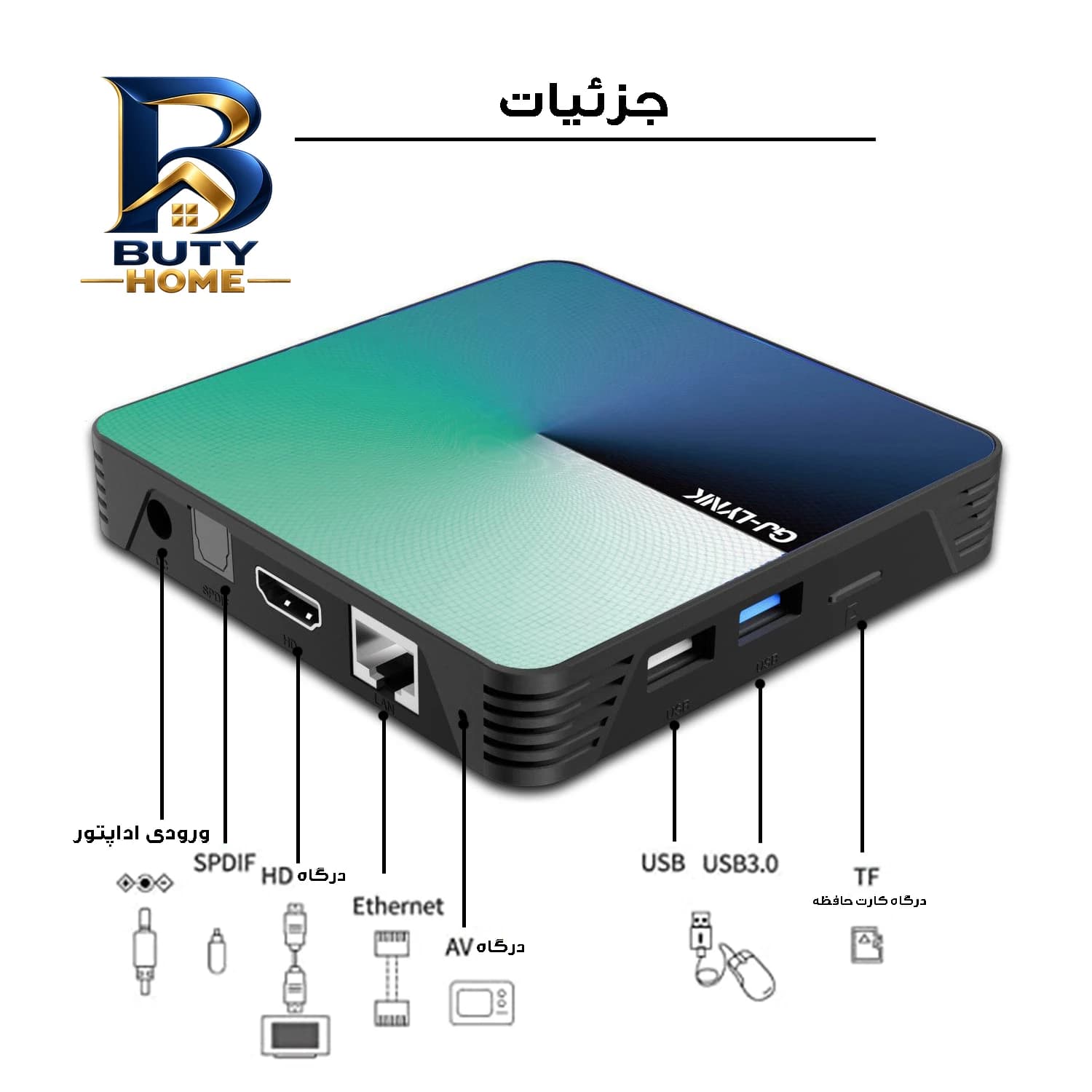 اندروید باکس مدل GK۲۸ ۴/۳۲GB اصل — تصویر ۴