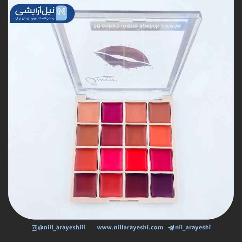 رژ پالتی شانزده رنگ مینی کویین کد MR3001 — تصویر ۲