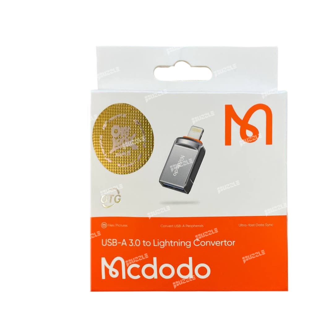 مبدل OTG لایتنینگ به USB 3 مک دودو مدل OT-8600 برای آیفون — تصویر ۳