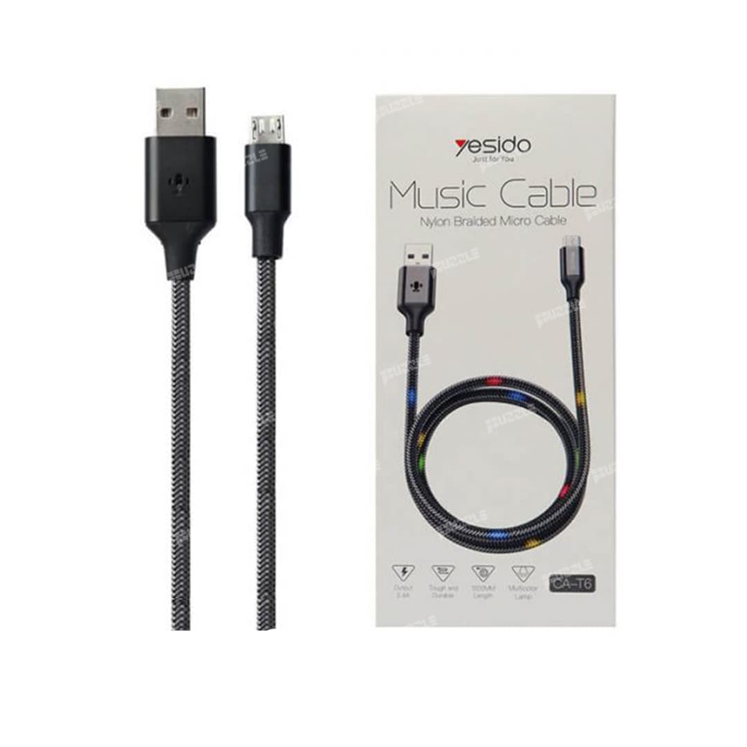 کابل میکرو USB رقص نور یسیدو مدل CA-T6