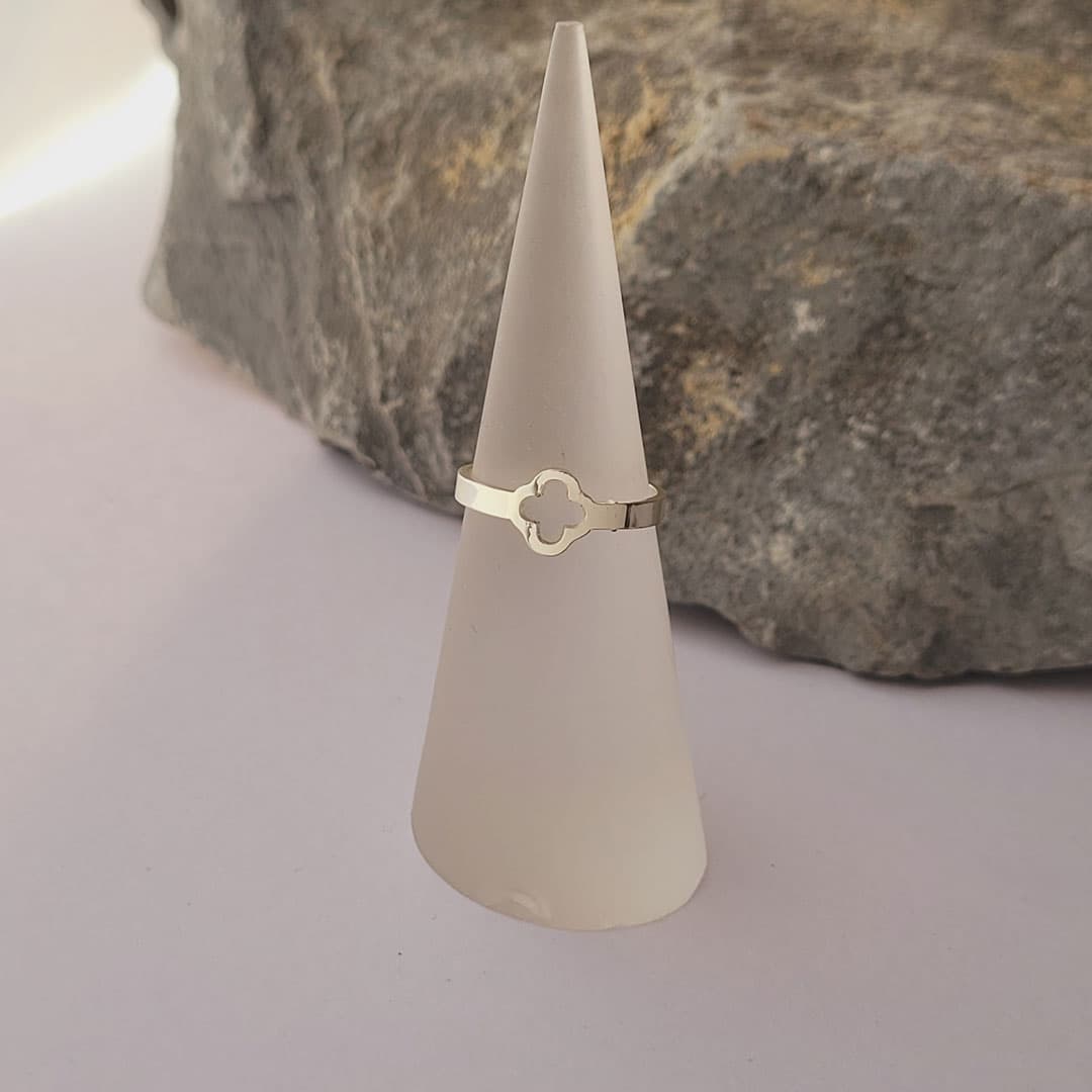 بند انگشتی استیل طرح ونکلیف Van Cleef & Arpels — تصویر ۲