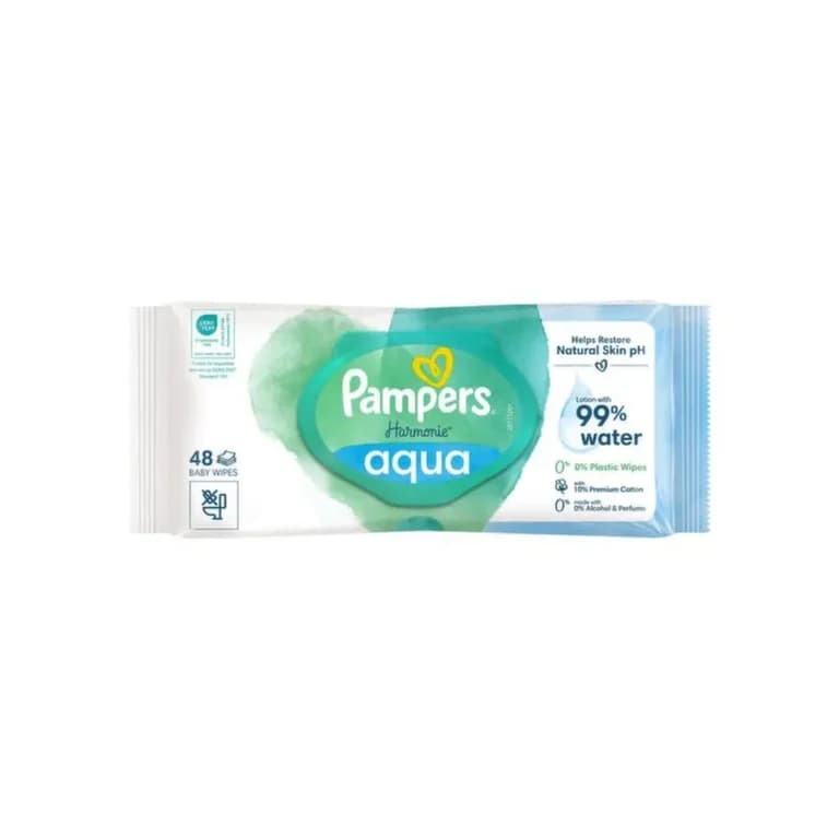 دستمال مرطوب 99% آب پمپرز (pampers)