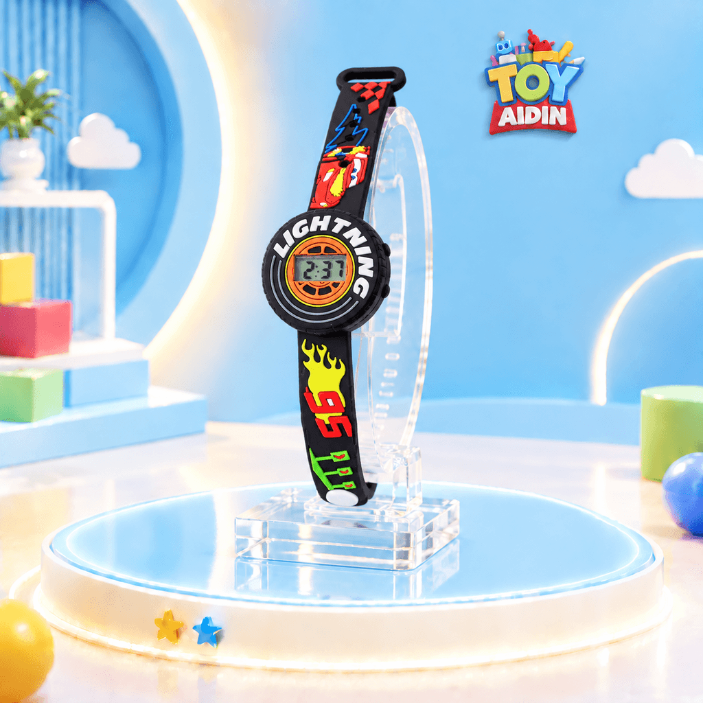 ساعت اسباب بازی مدل HappyTime طرح مک کوئین