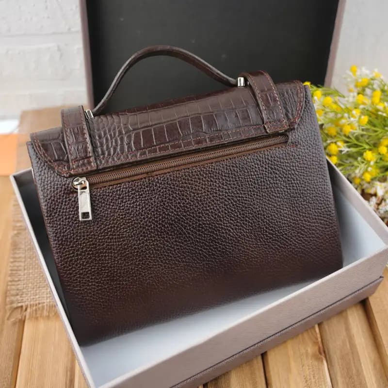 کیف دوشی دستی زنانه چرم 18-80 — تصویر ۷
