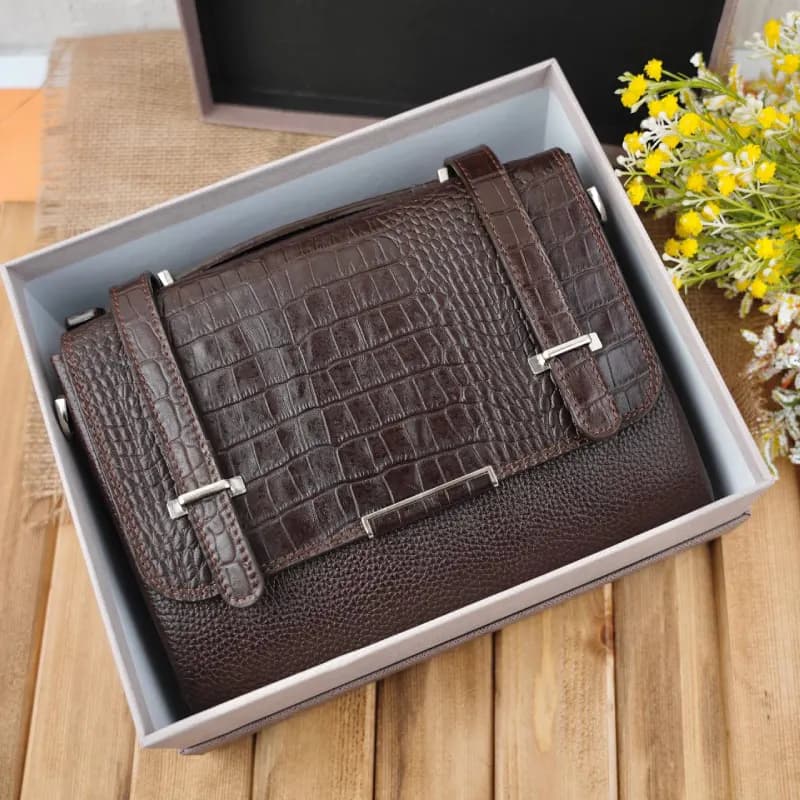 کیف دوشی دستی زنانه چرم 18-80 — تصویر ۶