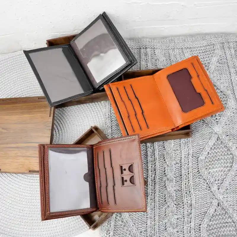 کیف پول کتابی دو برگ جعبه دار 6-21 — تصویر ۲