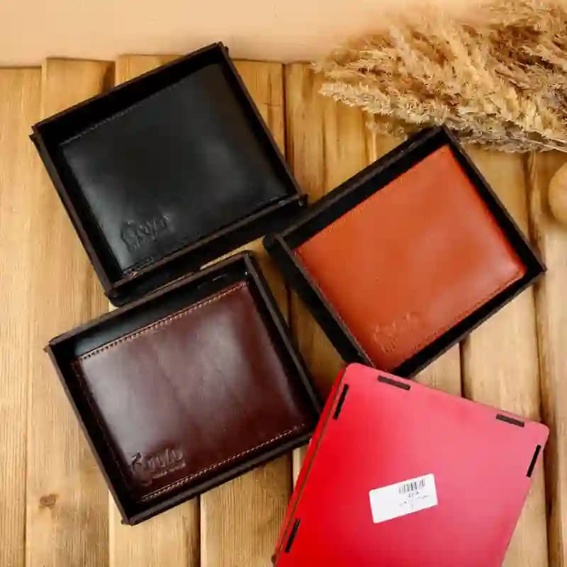 کیف پول جیبی مردانه چرم جعبه دار 3-21