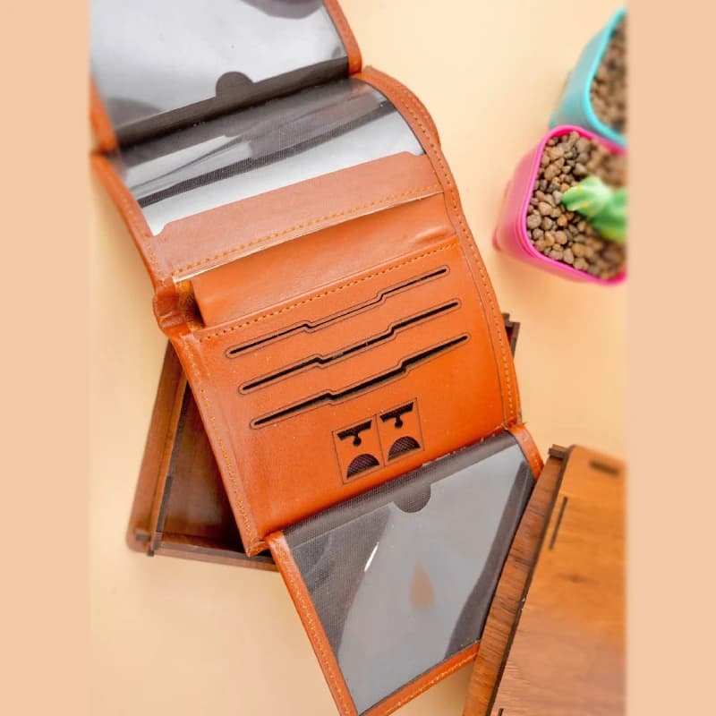 کیف پول کتابی آمریکایی مردانه 2-21 — تصویر ۶