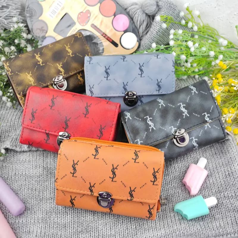کیف پول پشت زیپ قفلی YSL 287-3
