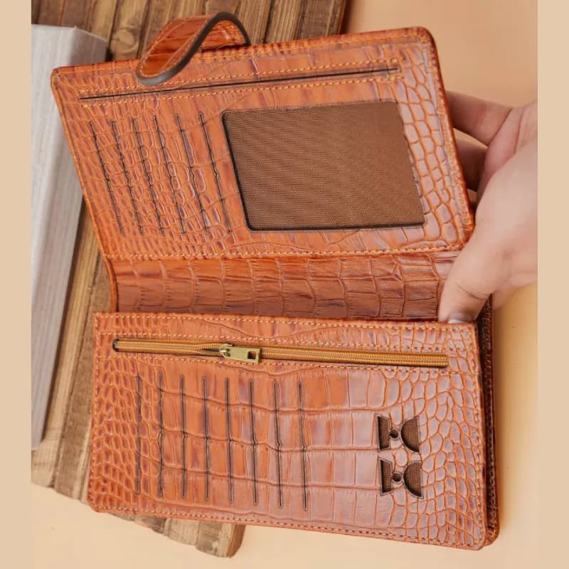 کیف پول کتی سنگی چرم 22-13 — تصویر ۳