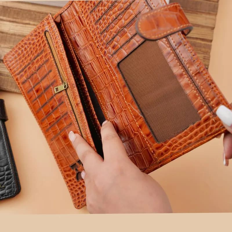 کیف پول کتی سنگی چرم 22-13 — تصویر ۴