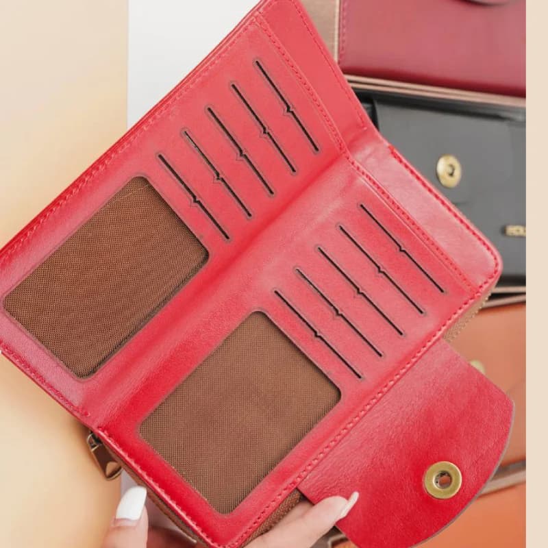 کیف پول زنانه بزرگ چرم 20-13 — تصویر ۳