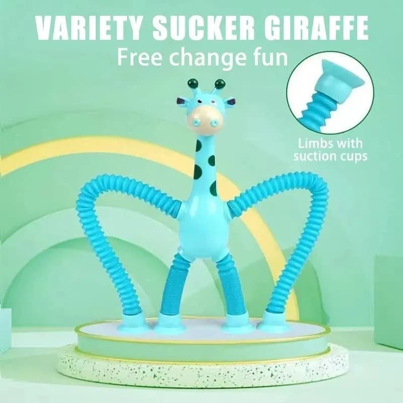 اسباب بازی زرافه مدل telescopic suction چراغدار — تصویر ۴