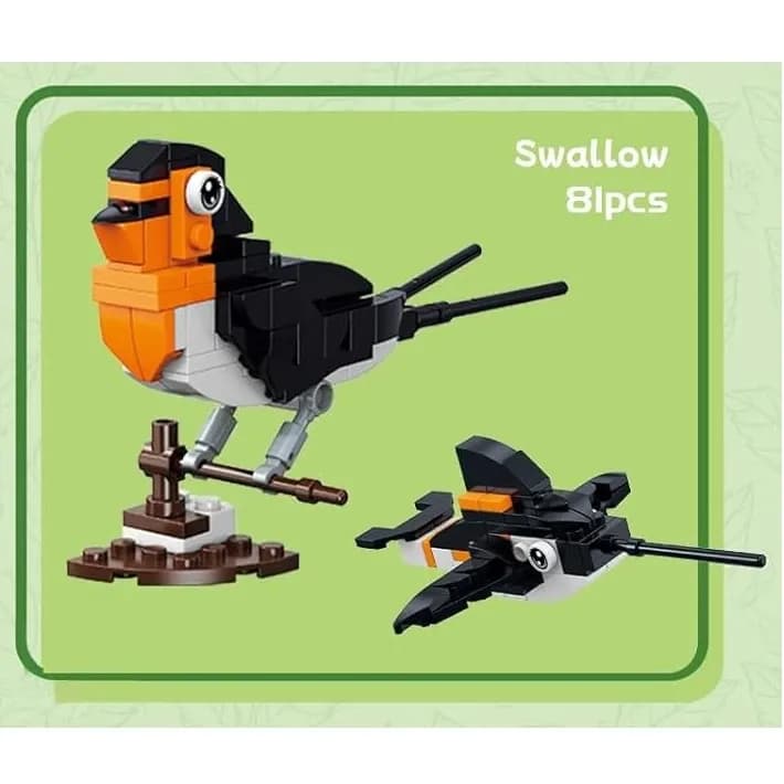 ساختنی ژگائو مدل پرندگان طرح SWALLOW کد 6991003 — تصویر ۲