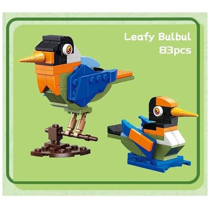 ساختنی ژگائو مدل پرندگان طرح LEAF BULBUL کد 7991003 — تصویر ۲