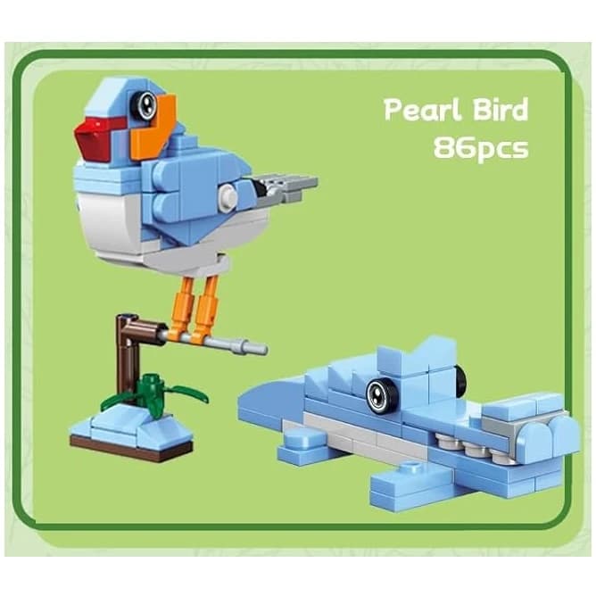 ساختنی ژگائو مدل پرندگان طرح PEARL BIRD کد 5-991003 — تصویر ۲