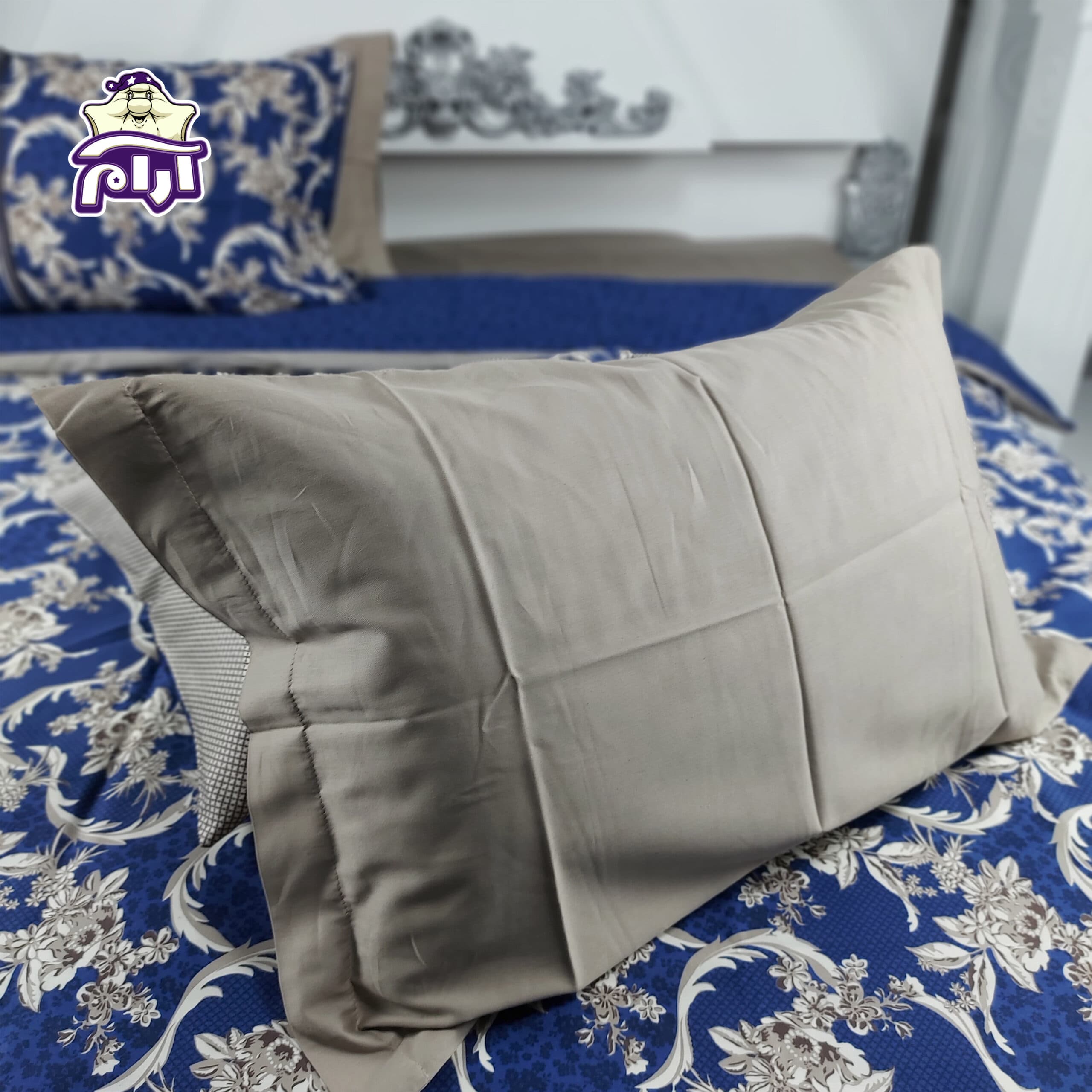 سرویس ملحفه کاتن باکس مدل SatenLine PERA دونفره 6 تکه — تصویر ۷