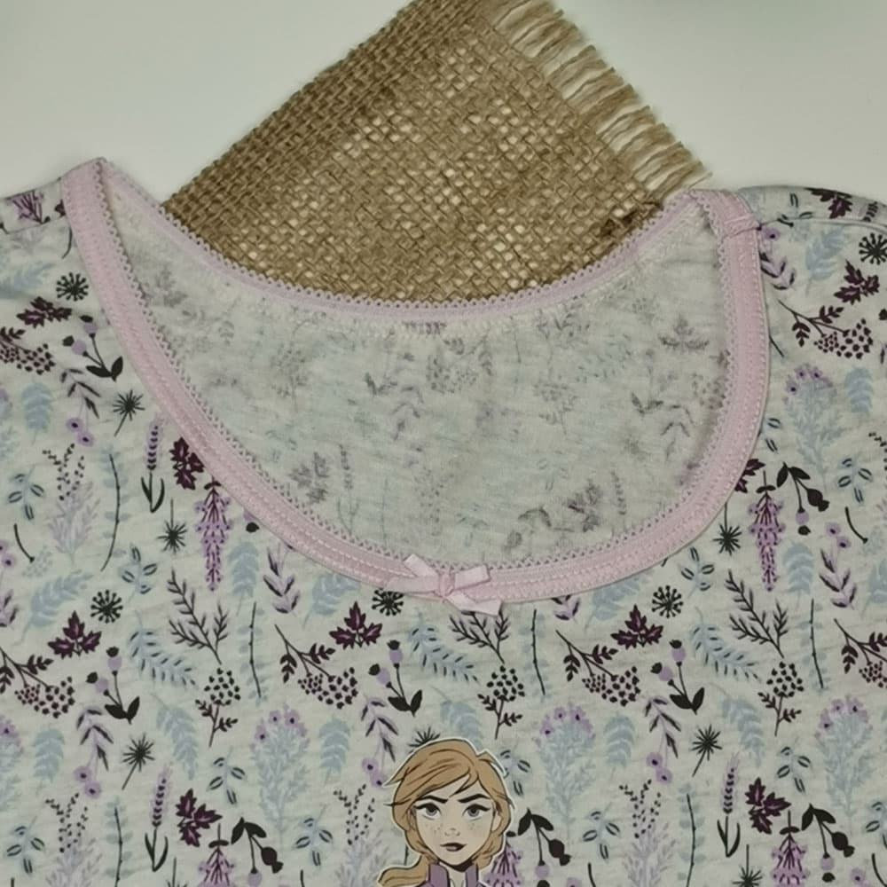 تاپ نوزادی دخترانه آستین تاپ برند Tu طرح گل دار پاپیون دار سفید رنگ – 6-7 سال — تصویر ۳