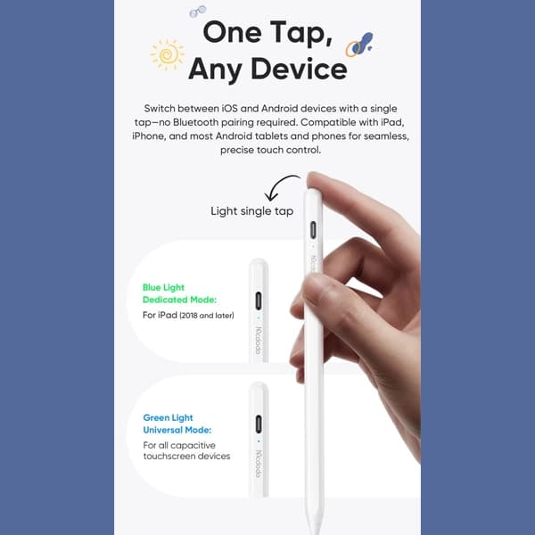 قلم لمسی مک دودو Mcdodo PN-0660 Univeral Stylus Pen مناسب Android و iOS — تصویر ۸