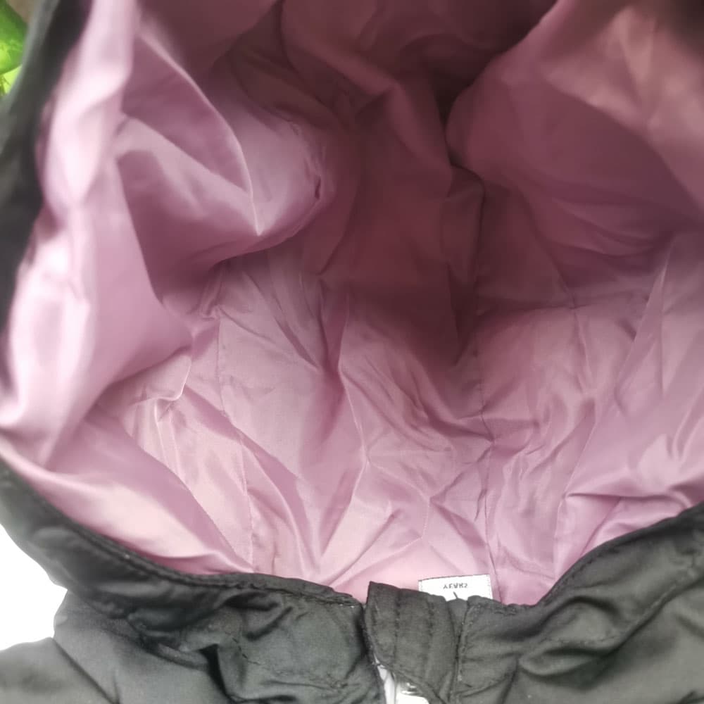 کاپشن آستین بلند جیب دار، دو لایه آستردار ، بغل چاک دار مشکی رنگ – 6-7 سال — تصویر ۳