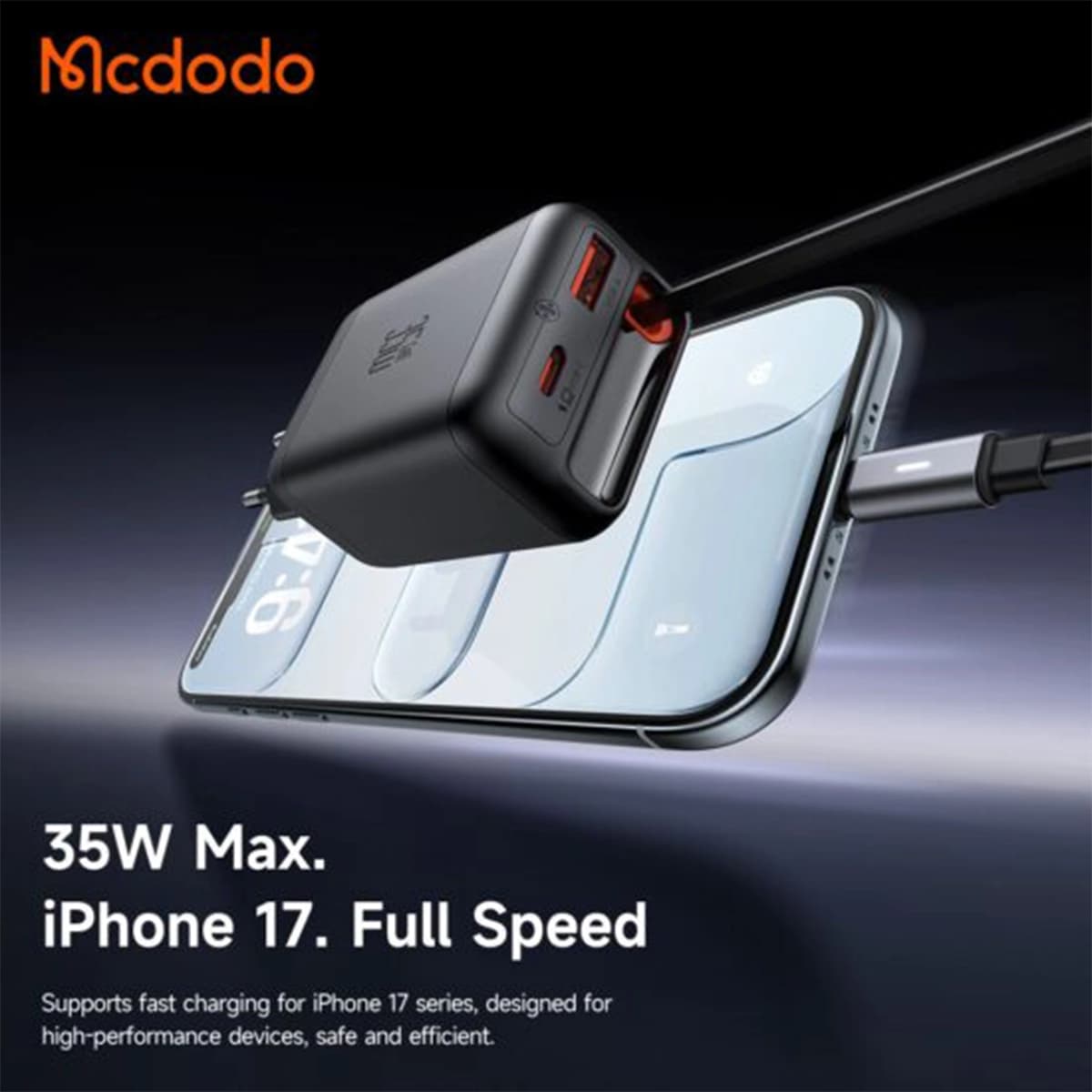 شارژر دیواری مک دودو Mcdodo CH-1280 توان 35 وات — تصویر ۴