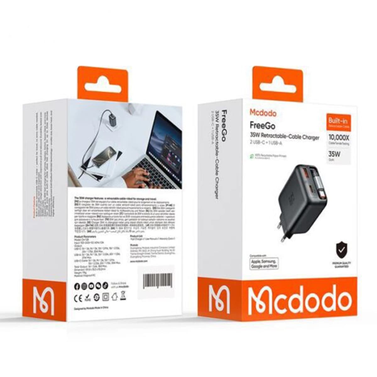 شارژر دیواری مک دودو Mcdodo CH-1280 توان 35 وات — تصویر ۶