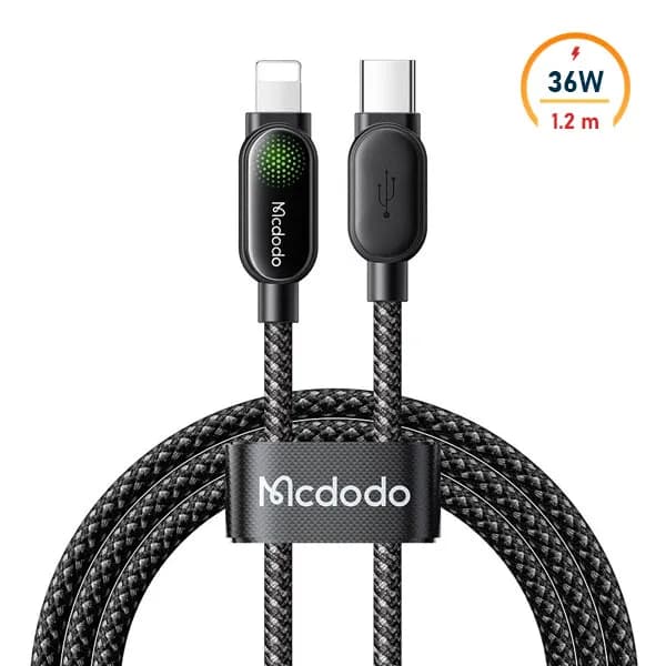 کابل تایپ سی به لایتنینگ مک دودو Mcdodo CA-5390 توان ۳۶ وات طول ۱/۲ متر