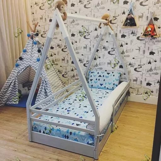 ست تخت سرخپوستی به همراه چادر سرخپوستی کودک مبلمان فرنا مدل 1141288