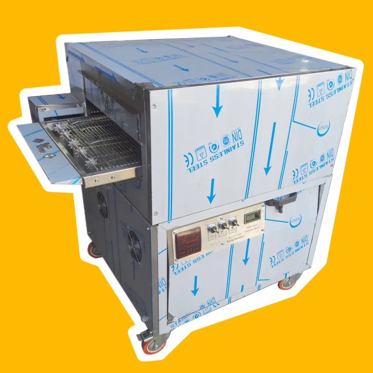 دستگاه پخت پیتزا 3040s موتور پایین ریلی سه ردیفه — تصویر ۳