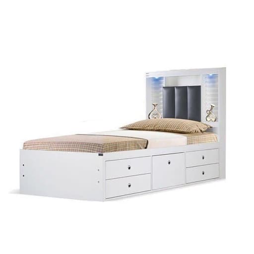 تخت خواب یک نفره کشودار F10031 مبلمان فرنا مدل 1141140