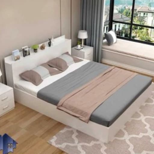 تخت خواب دونفره کشودار F533 مبلمان فرنا مدل 1141137