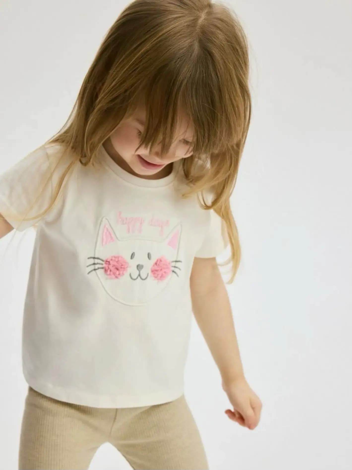 تیشرت بچگانه طرح گربه — تصویر ۲