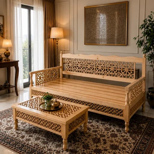 تخت سنتی مبلمان فرنا مدل 1141076