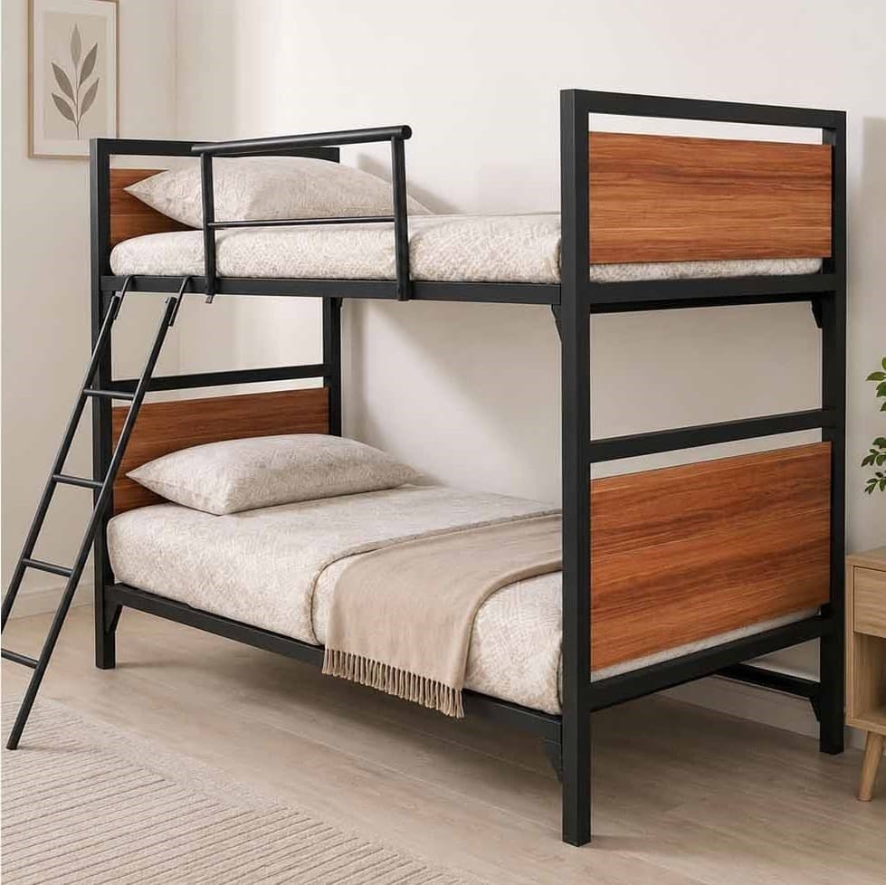 تخت خواب دو طبقه فلزی خوابگاهی بارسا D1452 مبلمان فرنا مدل 1141031