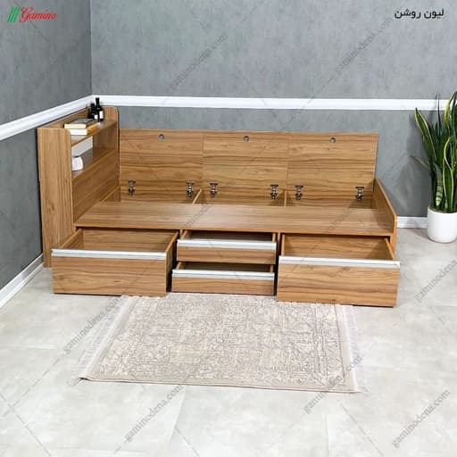 تخت خواب یک نفره تمام ام دی اف می باشد ..F113 مبلمان فرنا مدل 1140999