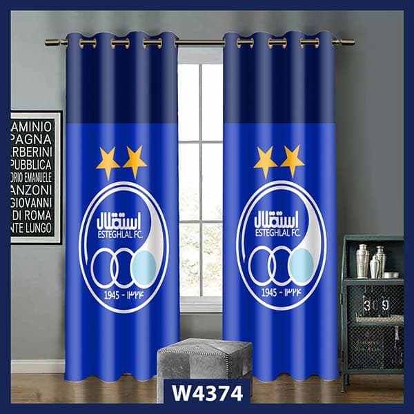 پرده چاپی ورزشی طرح استقلال کد W4374