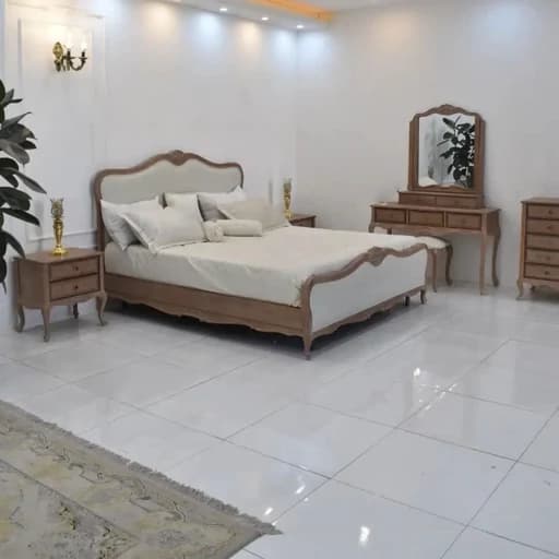 سرویس خواب کلاسیک تاج دو نفره مبلمان فرنا مدل 1140956