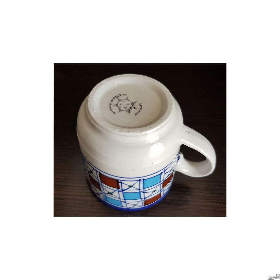 لیوان چینی طرح شطرنجی مجموعه 2 عددی — تصویر ۲