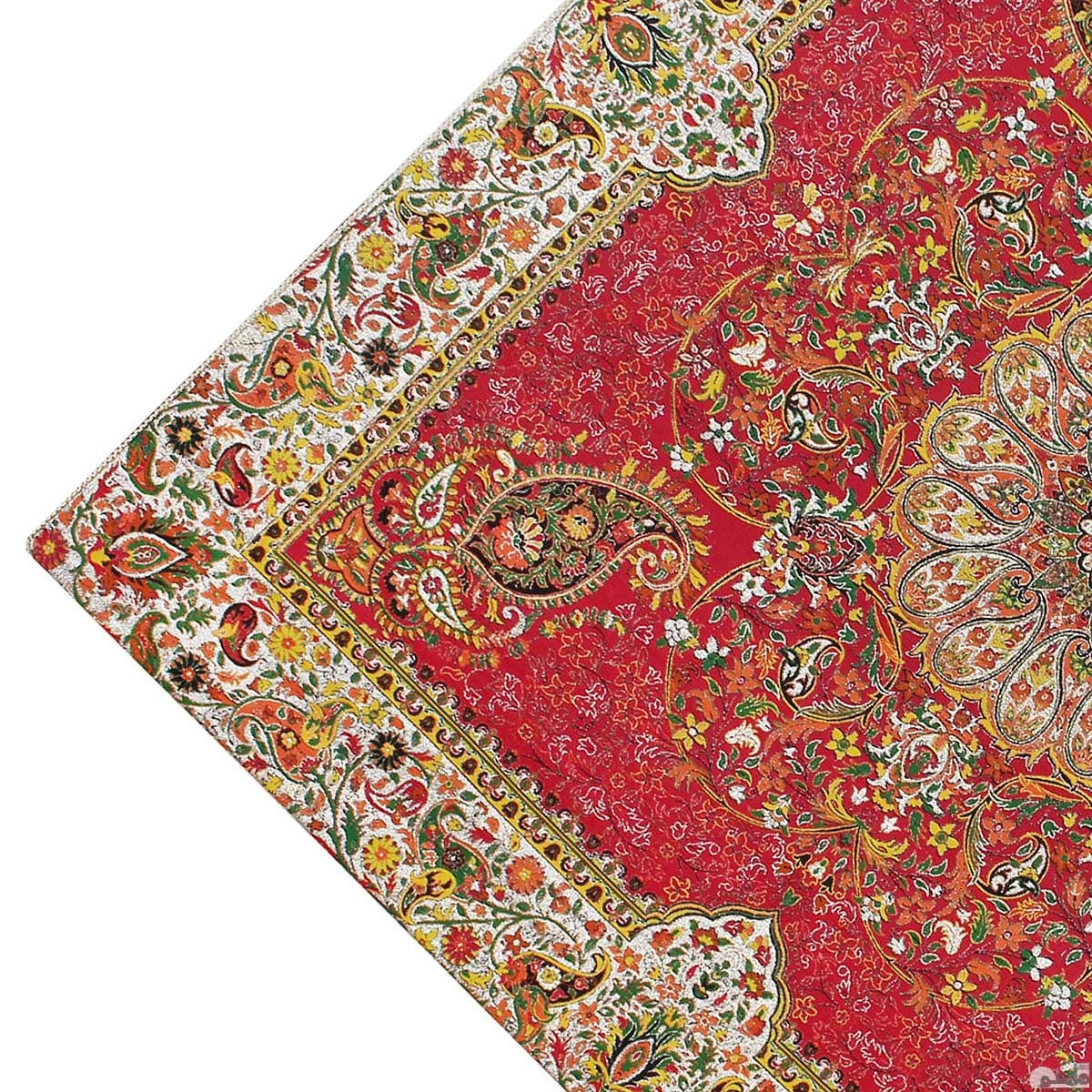 سرویس کامل رومیزی ترمه طرح افشار رنگ قرمز — تصویر ۲