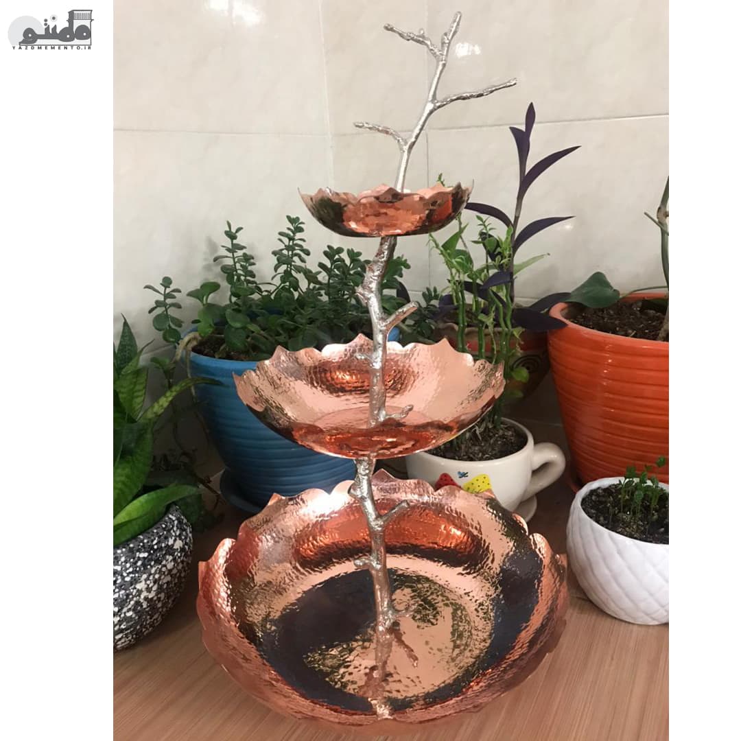 ظرف سه طبقه مسی ملورین ساده — تصویر ۲