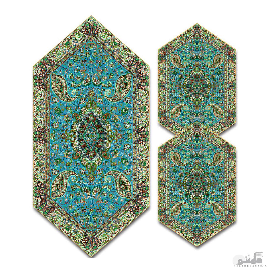 سری سه تکه ترمه طرح سالار کد 814